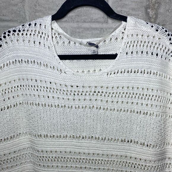 A New Day White Knit top Women's Size XL - Picture 3 of 7
